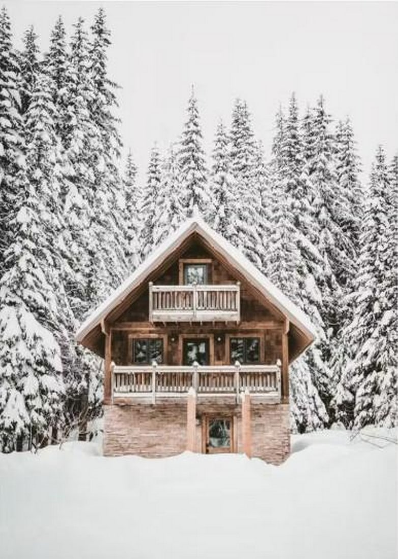 Holiday Cabin Canvas Print (1 of 2)