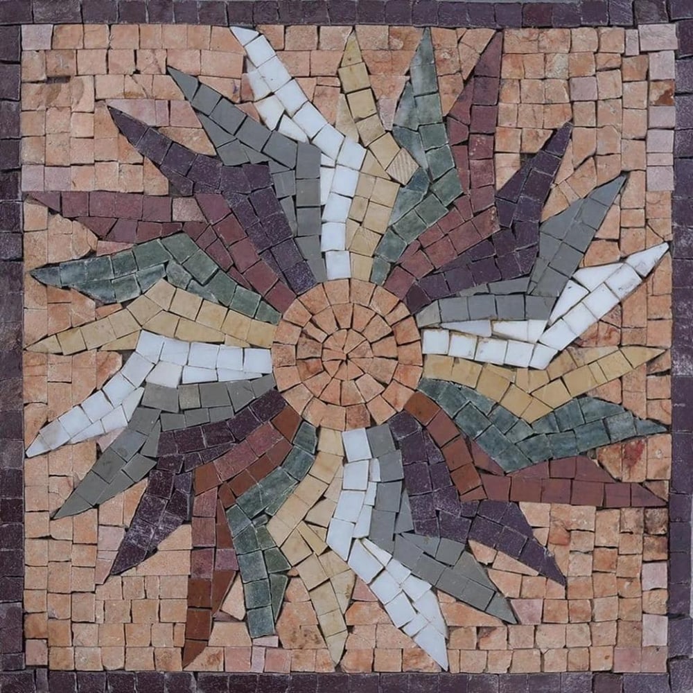Abstract Floral Mosaic Artwork (1 of 2)
