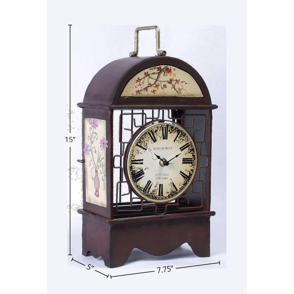 Analog Metal Quartz Tabletop Clock - 2