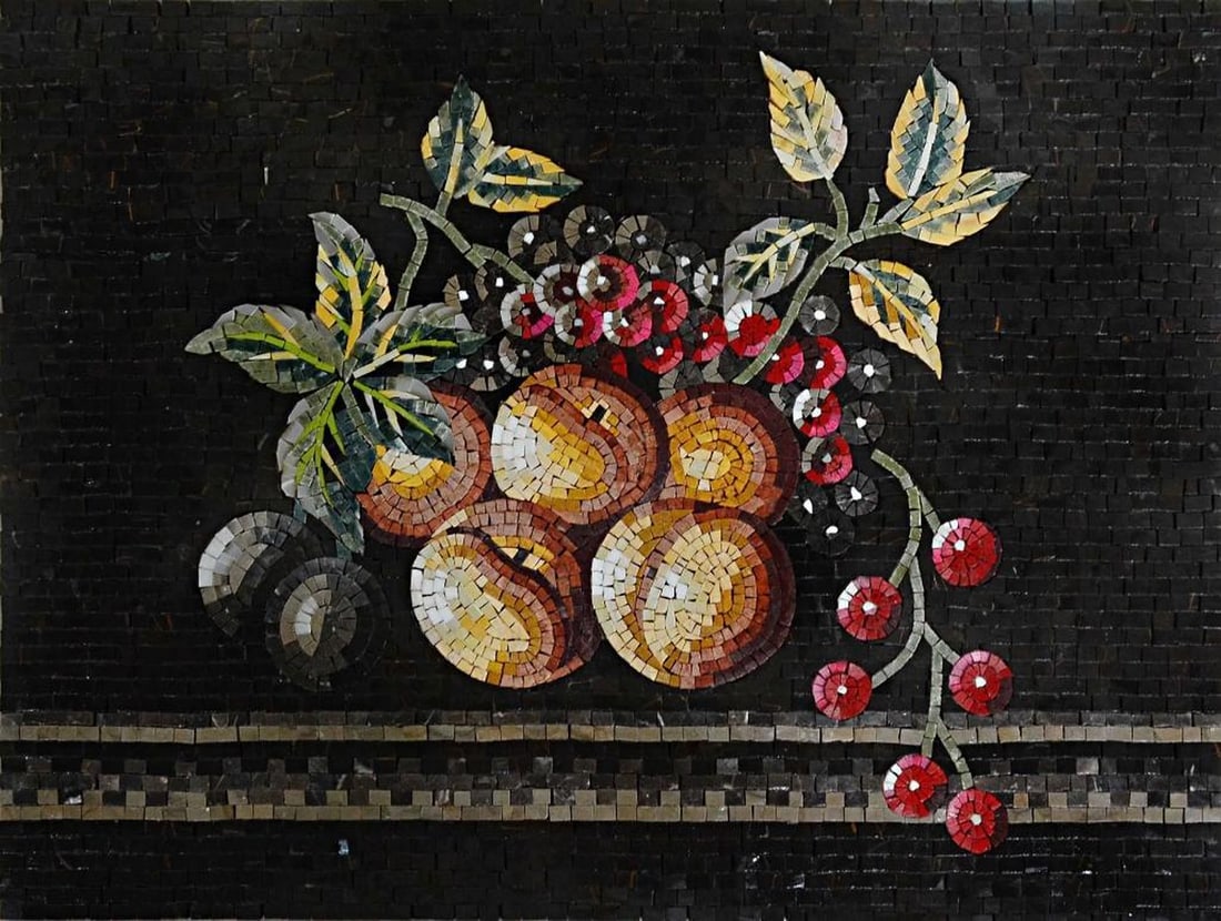 Exotic Fruits Mosaic Mural (1 of 2)