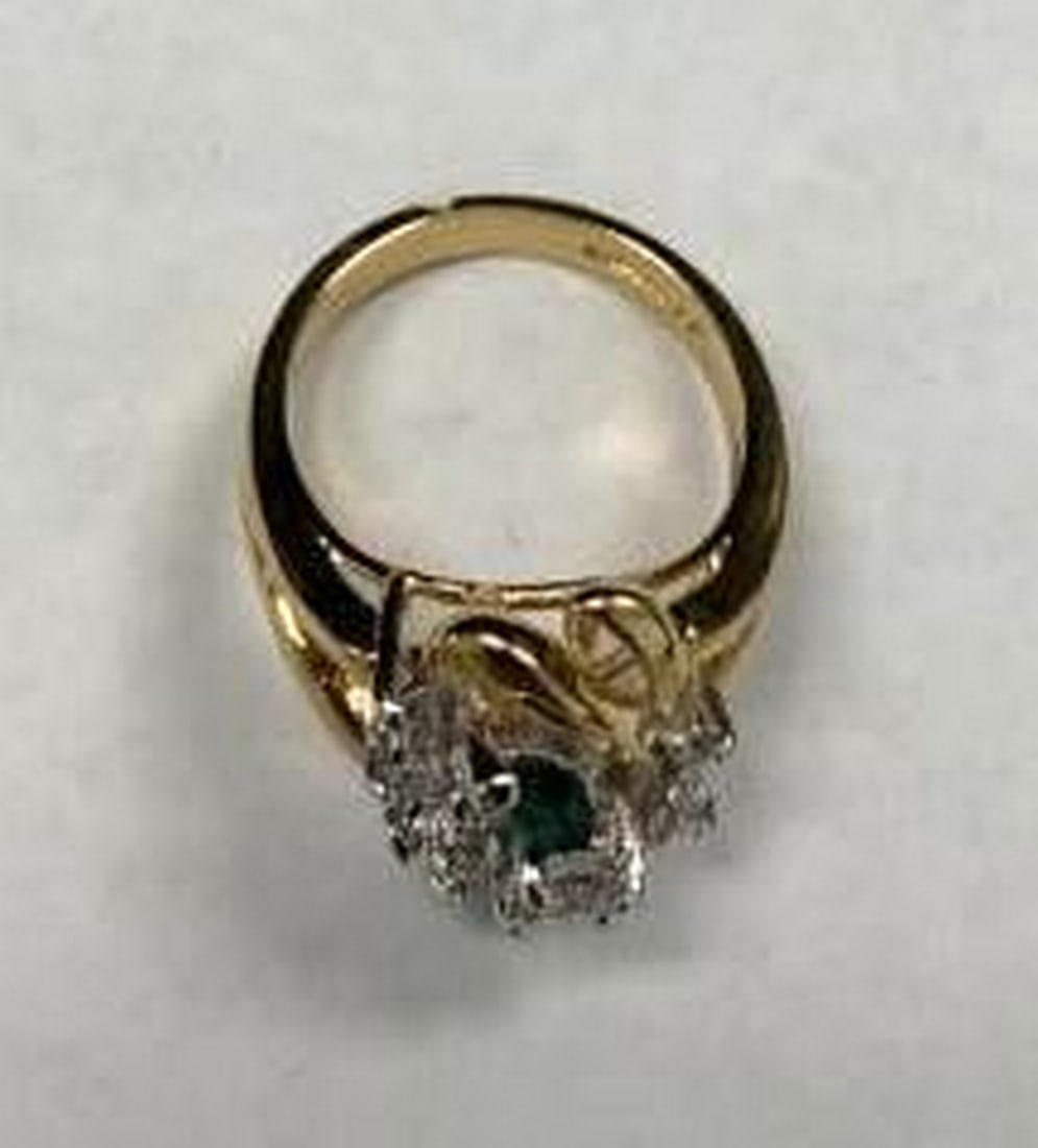 Gold Electroplated Cluster Ring - 3