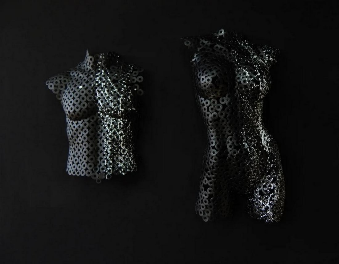 Symphony of Love - Pair of Male and Female Torso Sculptures (1 of 4)
