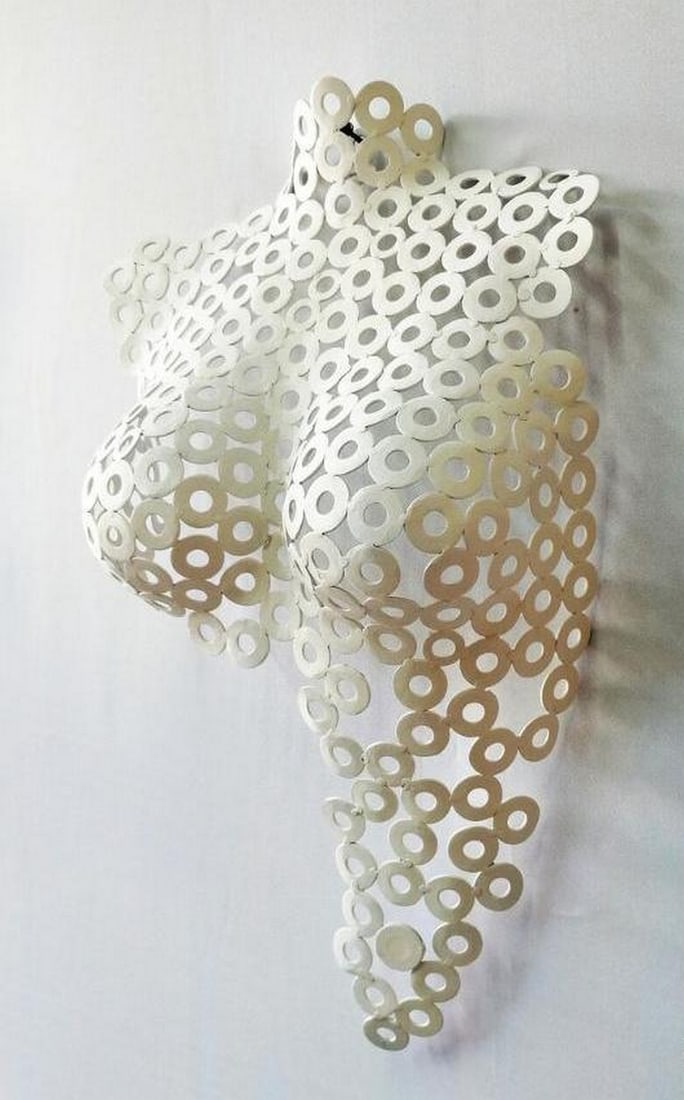 White Grace Metal Sculpture (1 of 6)