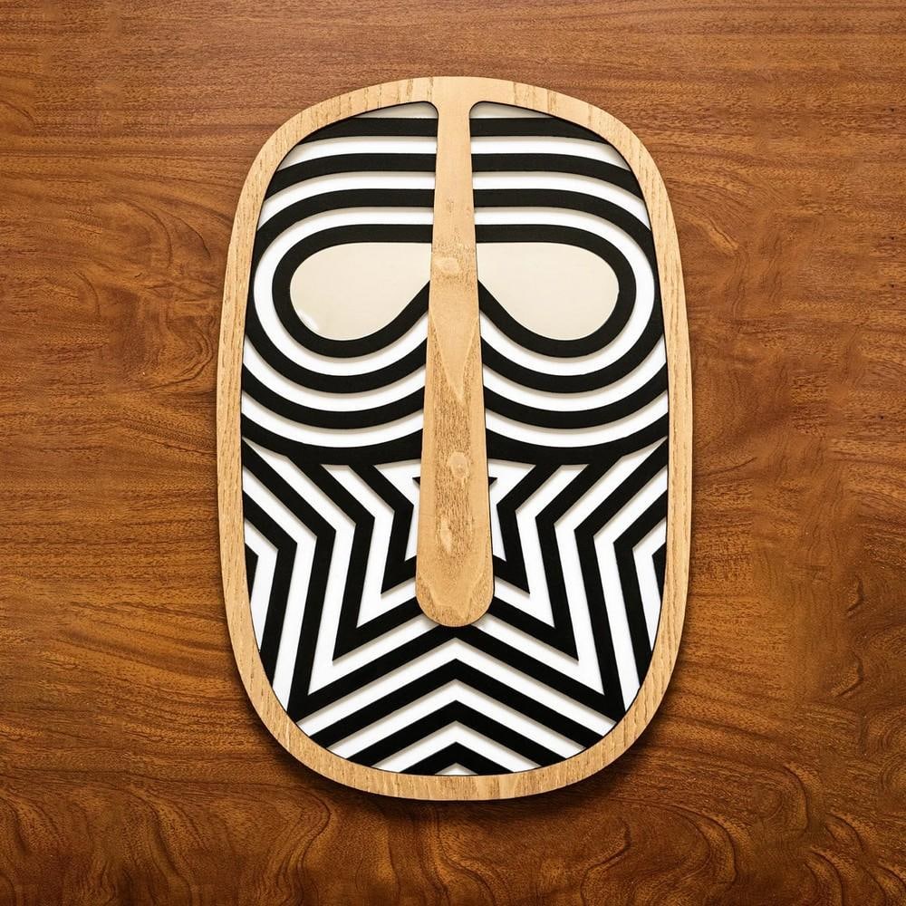 Bloom African Wall Mask – Handcrafted Art Decor (1 of 5)