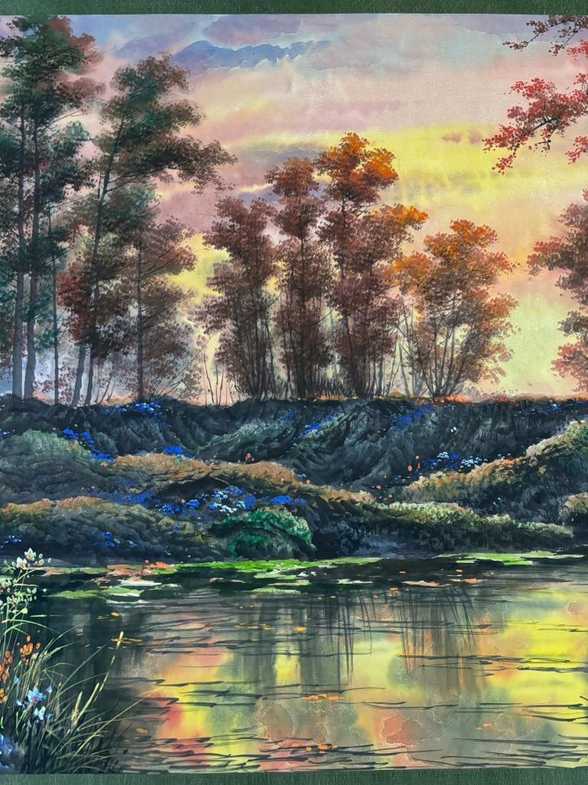 Inspired Forest Reflections on Mounted Paper - 5