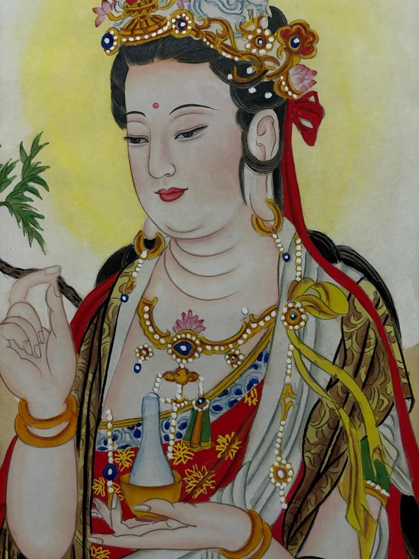 Divine Light Inspired Scroll Painting - 4