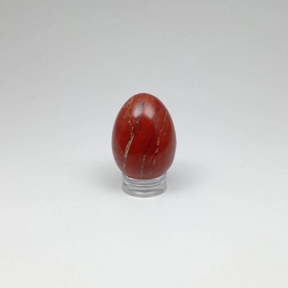 Jasper Mini Egg: Jasper Mini Egg Jasper is a stone that comes in many different varieties and colors. It is believed to provide strength, stamina, and life force energy, helping to ground and balance the user during