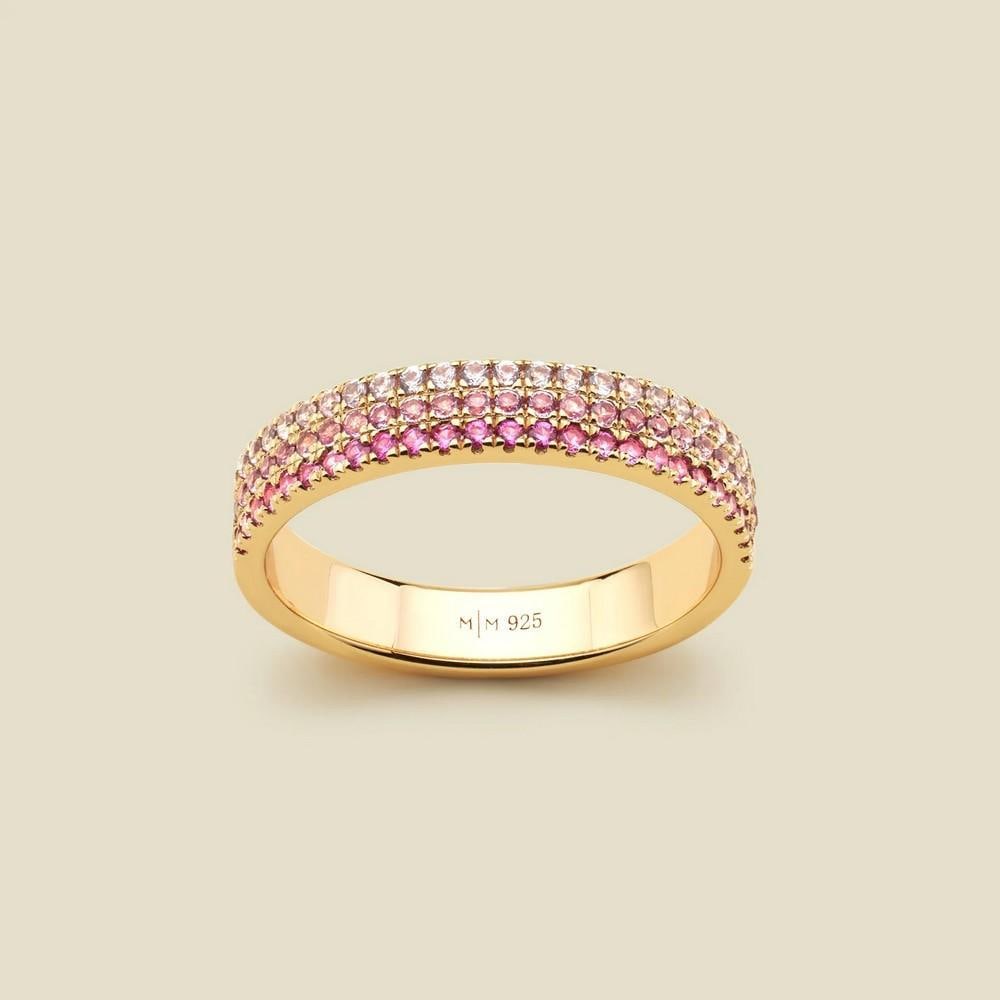 Rose Glow Pavé Ring - Size 7 - 2