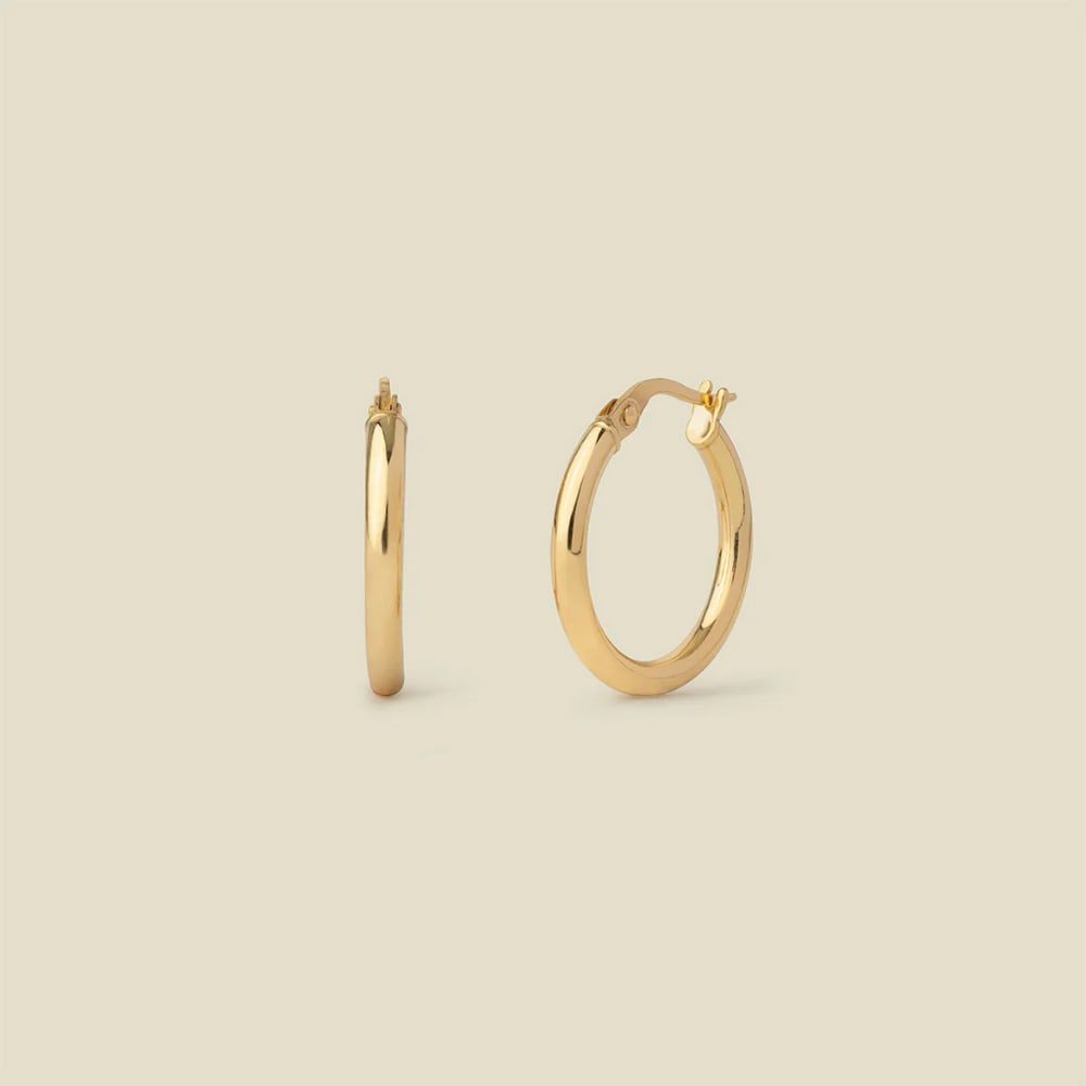 14k Solid Gold Maude Hoop Earrings - 2