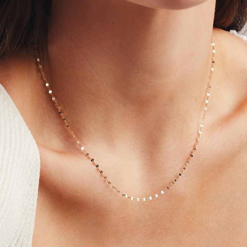 14k Delicate Lace Chain - 2