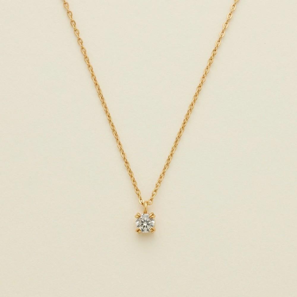 Lustre Solitaire Necklace - 2