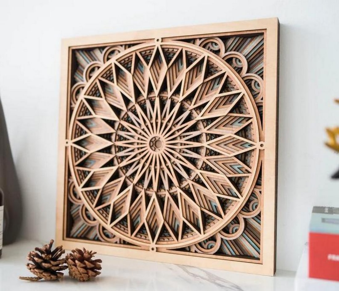 Sacred Heart Mandala Multi-Layer Wall Art - 2