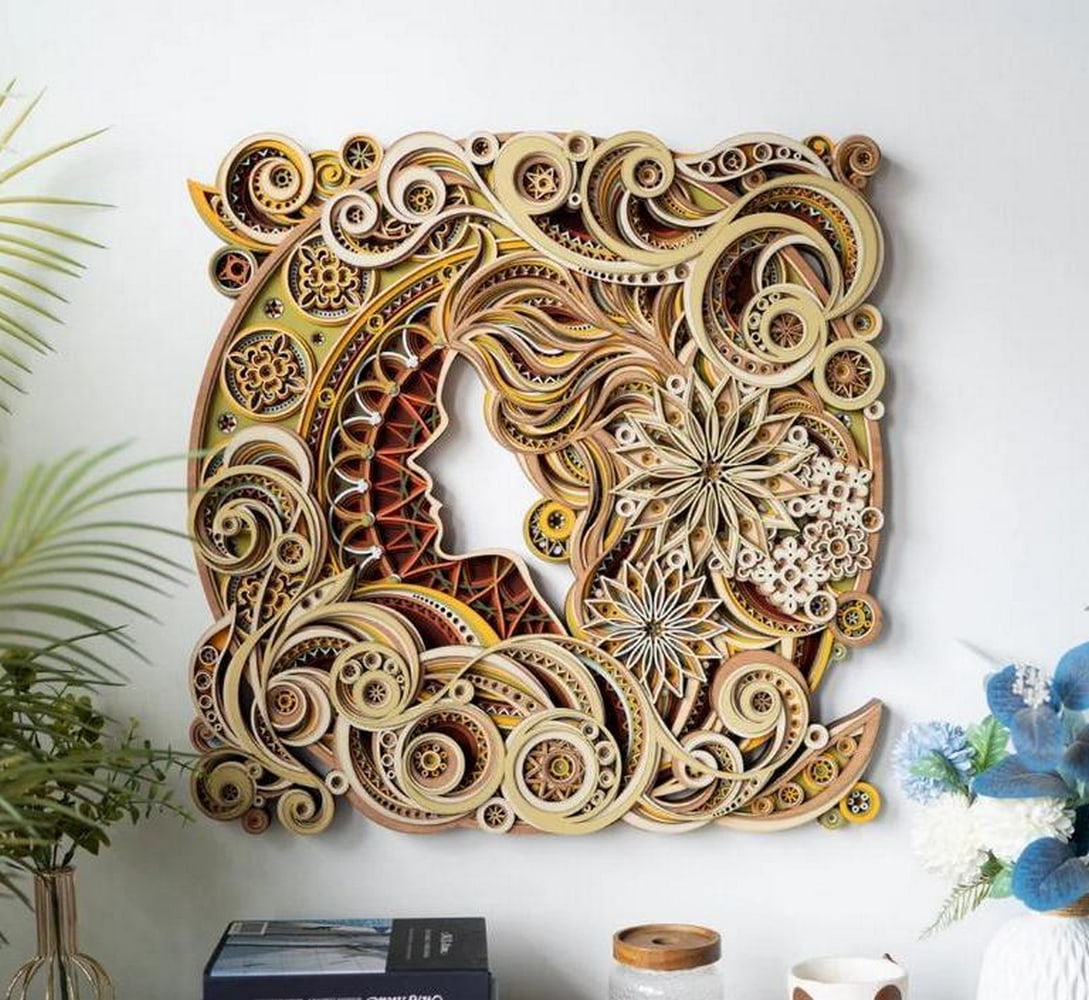 Whispers of the Grove 3D Multi-Layer Wooden Wall Art (1 of 6)
