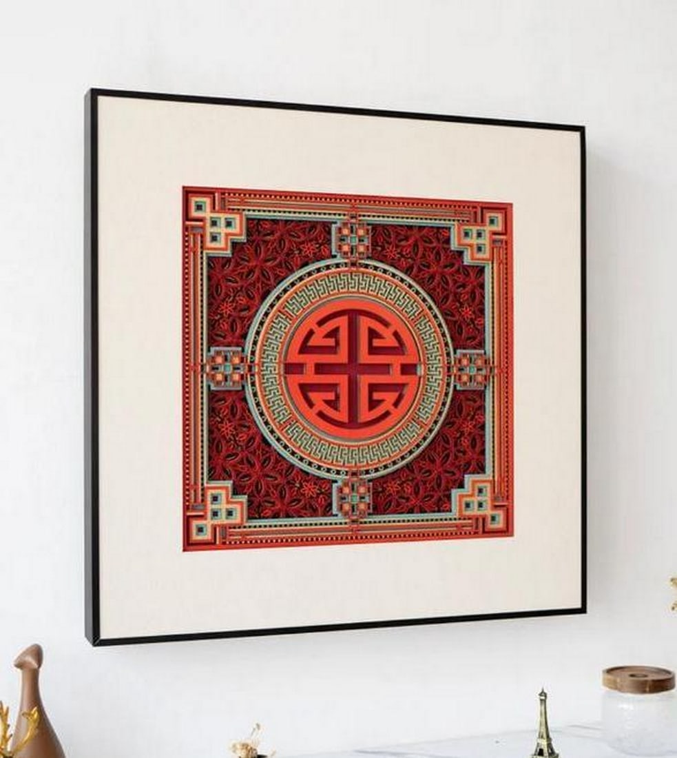 Prosperity Harmony Multi-Layer Wood Wall Art - 2