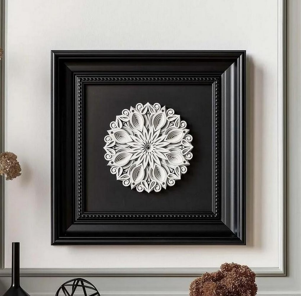 Celestial Harmony Layered Wood Mandala - 2