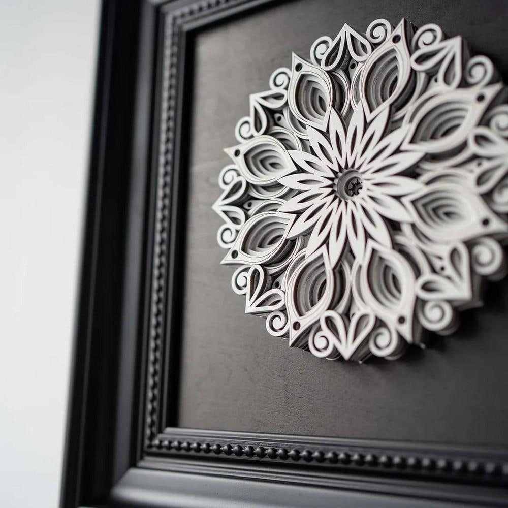 Celestial Harmony Layered Wood Mandala - 6