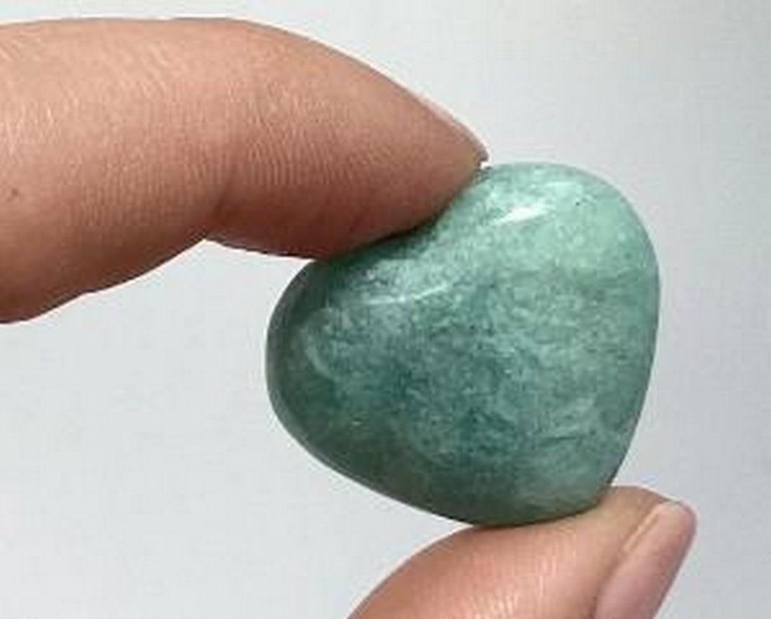 Amazonite Love Heart - 2