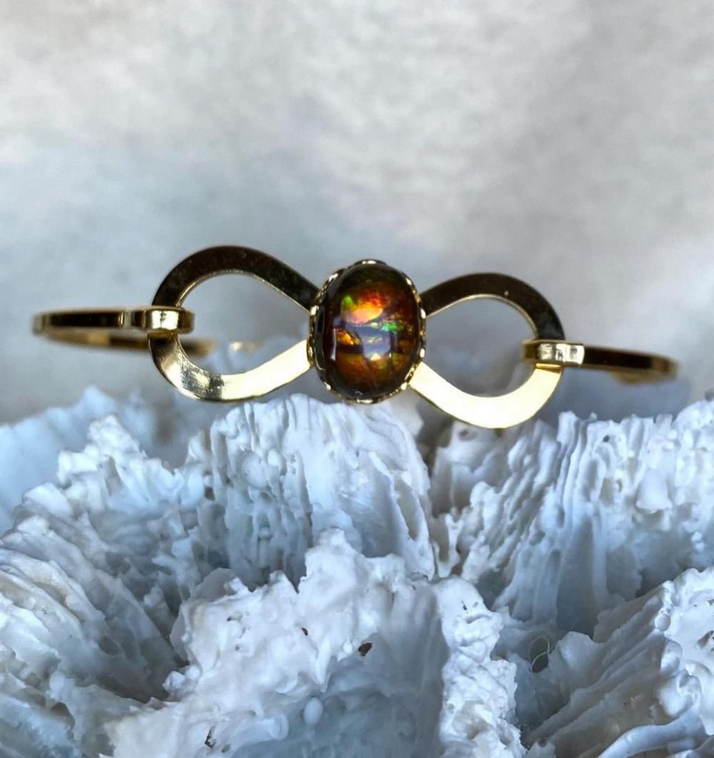 Aurora Essence Ammolite Cuff