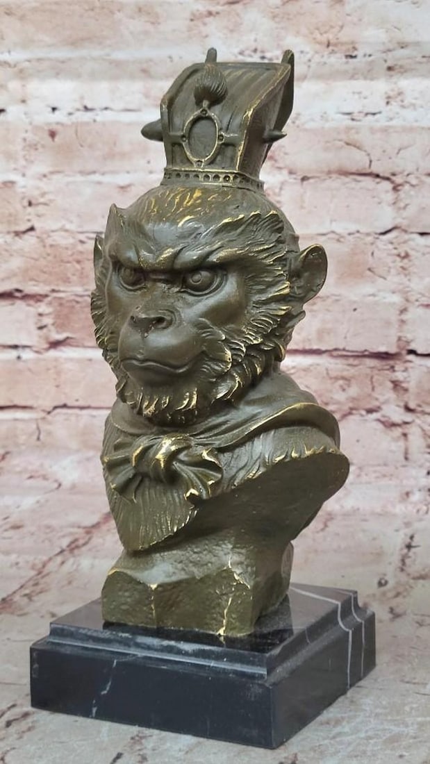 The Legendary Monkey King Bronze Bust - 3