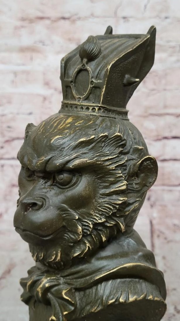 The Legendary Monkey King Bronze Bust - 6