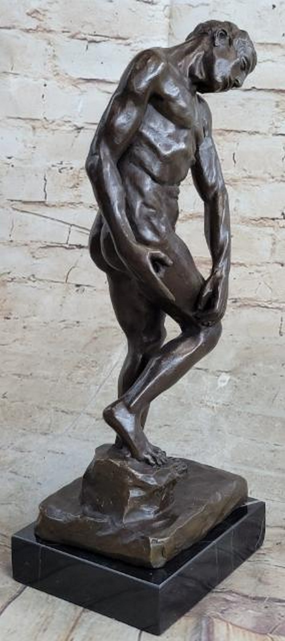 Adam Bronze Statue Replica - 3