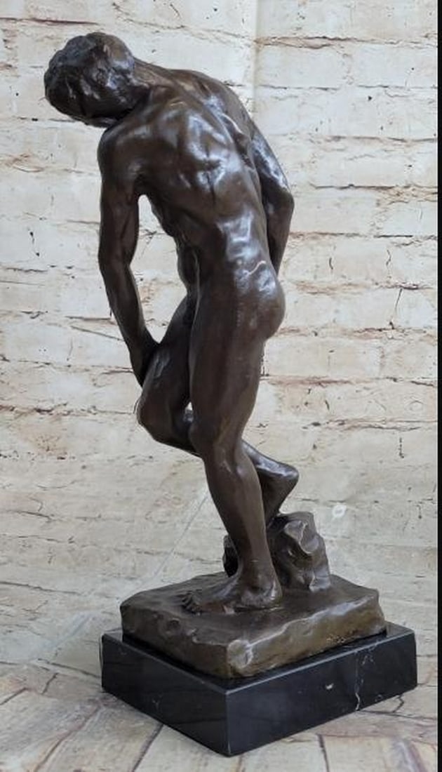 Adam Bronze Statue Replica - 5