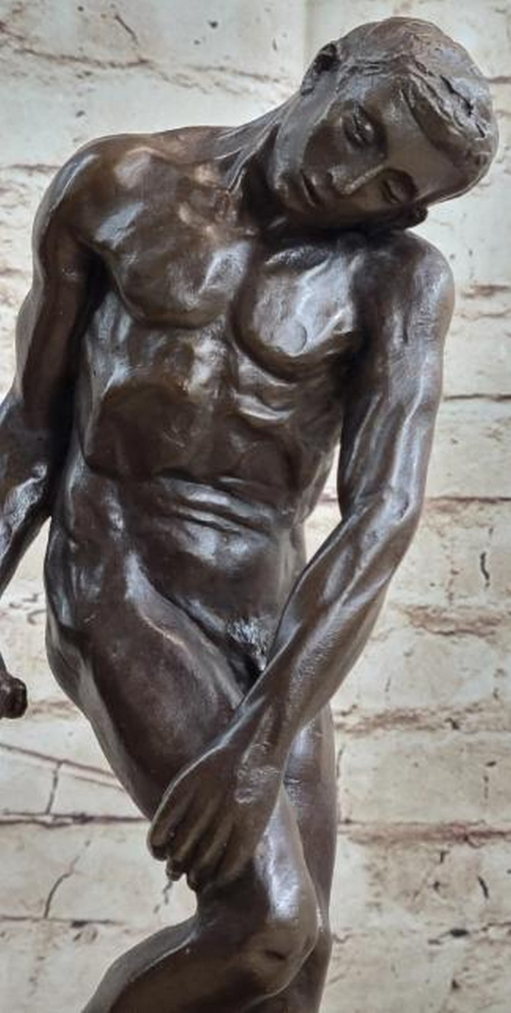 Adam Bronze Statue Replica - 6