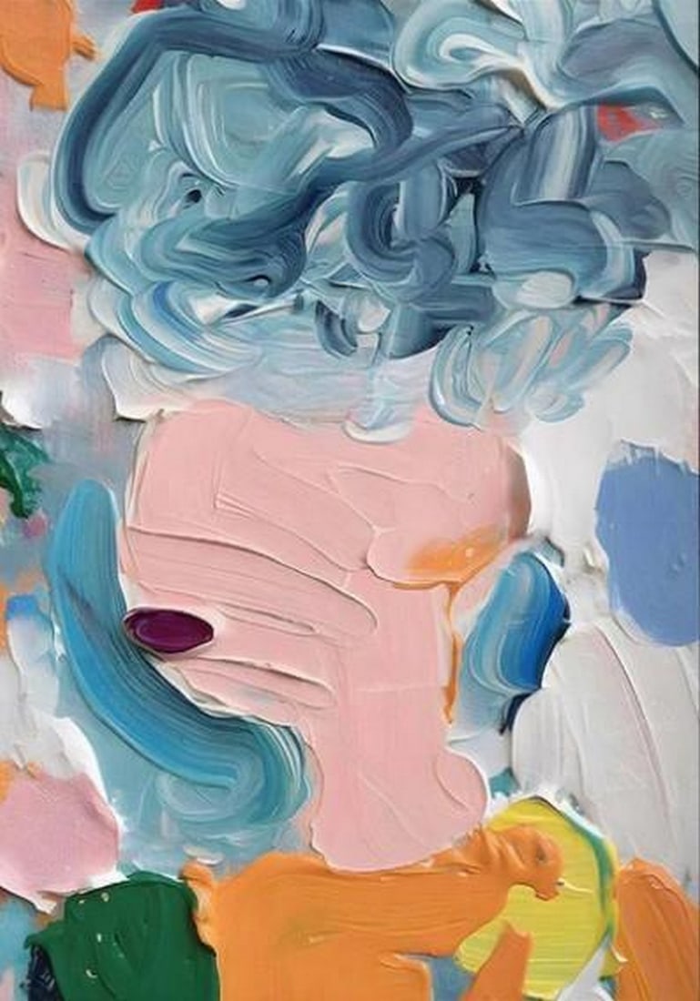Chromatic Drift: Chromatic Drift Chromatic Drift is a celebration of color in motion-an abstract oil painting where bold hues collide, blend, and bloom across the canvas. Thick, expressive strokes create a sense of rh