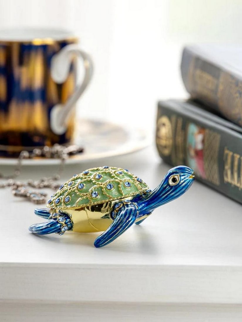 Emerald Turtle Trinket Box - 4