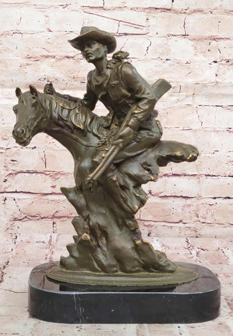 Western Bounty Hunter Original Bronze Statue - 13.5in. x 9in. (1 of 6)