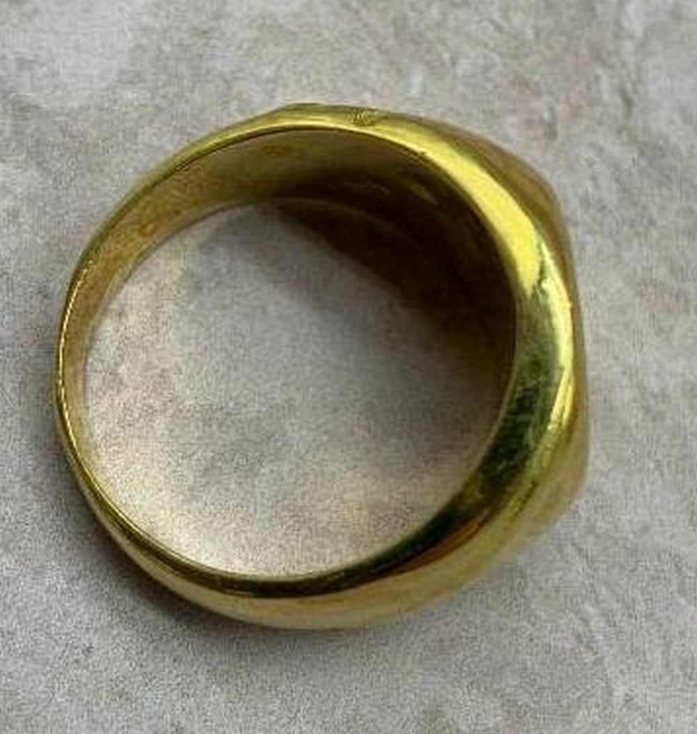 Majestic Eagle Gold-Plated Ring - 6