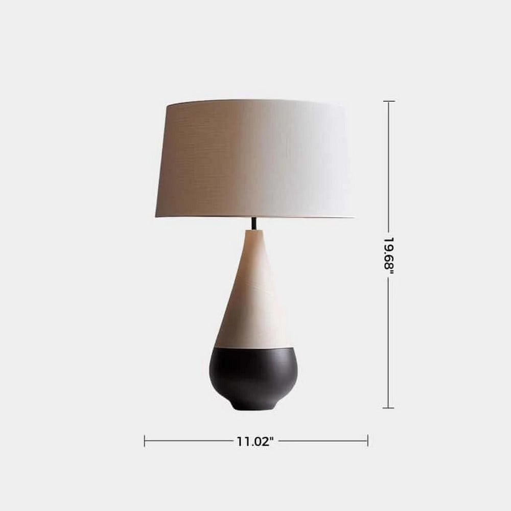 Gradient Cone Wooden Table Lamp - 3