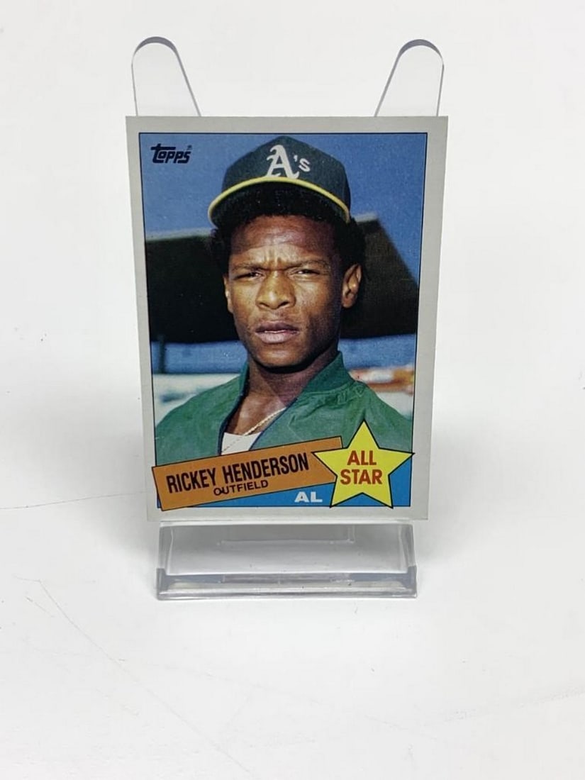 1984 Topps Rickey Henderson Baseball Card (1 of 2)
