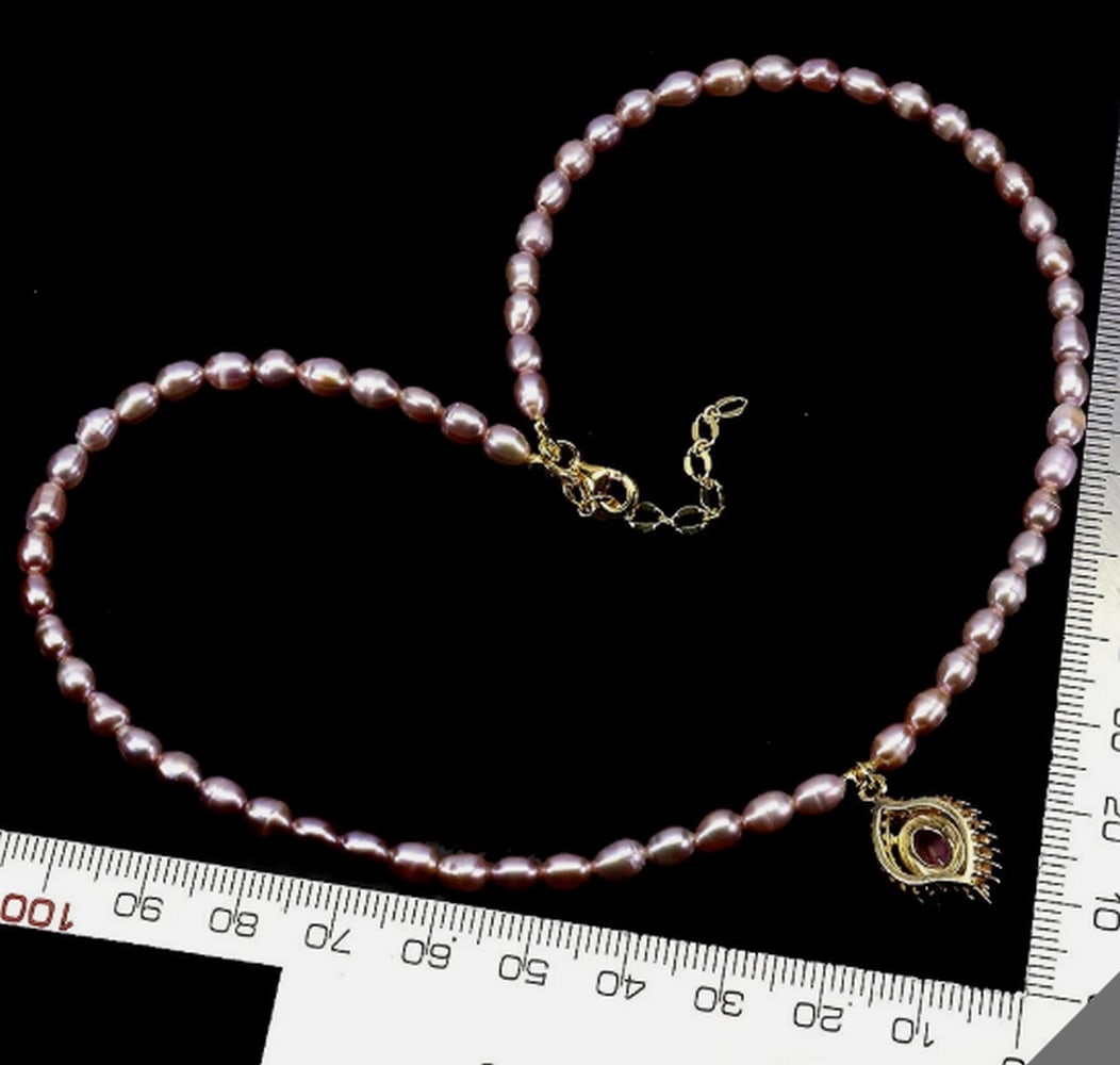 925 Sterling Silver Necklace Oval Ruby 9x7mm Pearl Gemstone Jewelry: Up For Auction. A 925 Sterling Silver Necklace with an Oval Ruby 9x7mm Pearl Gemstone. Great as a gift for your loved one or the perfect treat for yourself! Base Metal: Sterling Silver Style: Tennis M