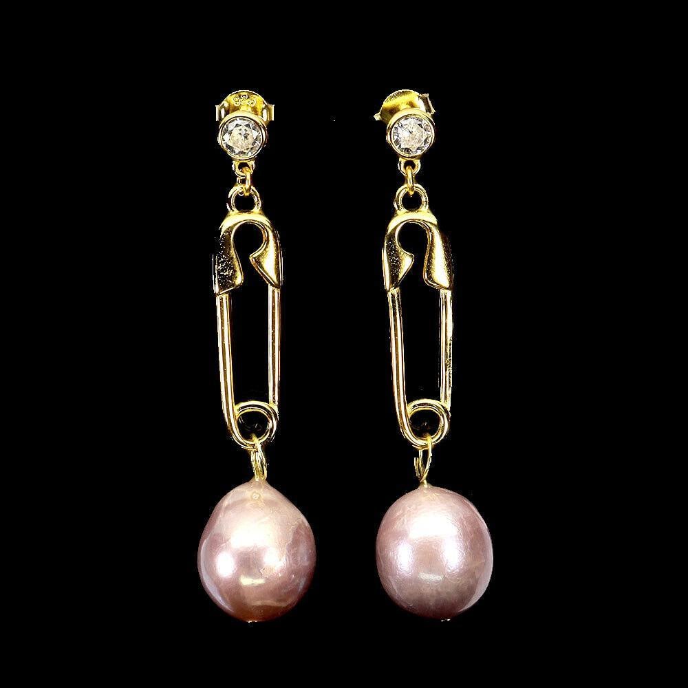 Elegant Drop Pearl Gemstone Earrings 925 Sterling Silver (1 of 3)
