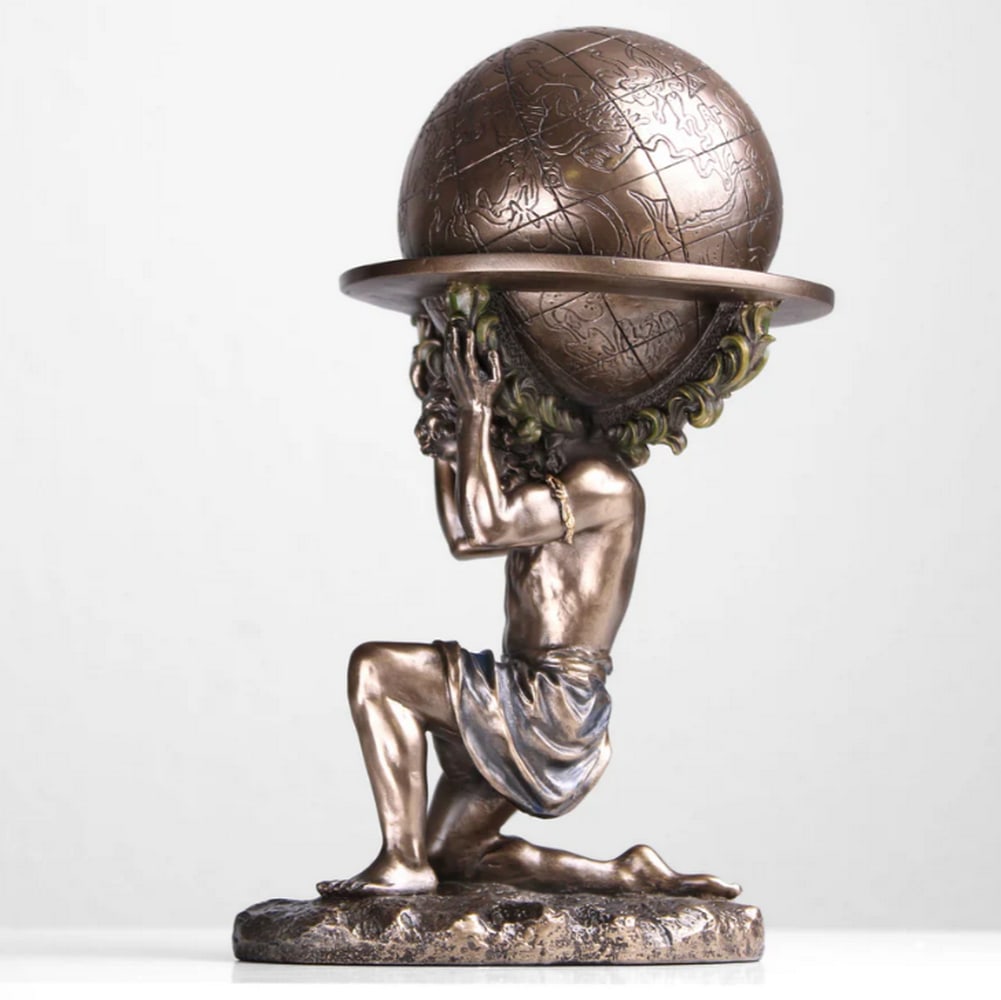 Cold Cast Bronze Atlas Statue (1 of 4)