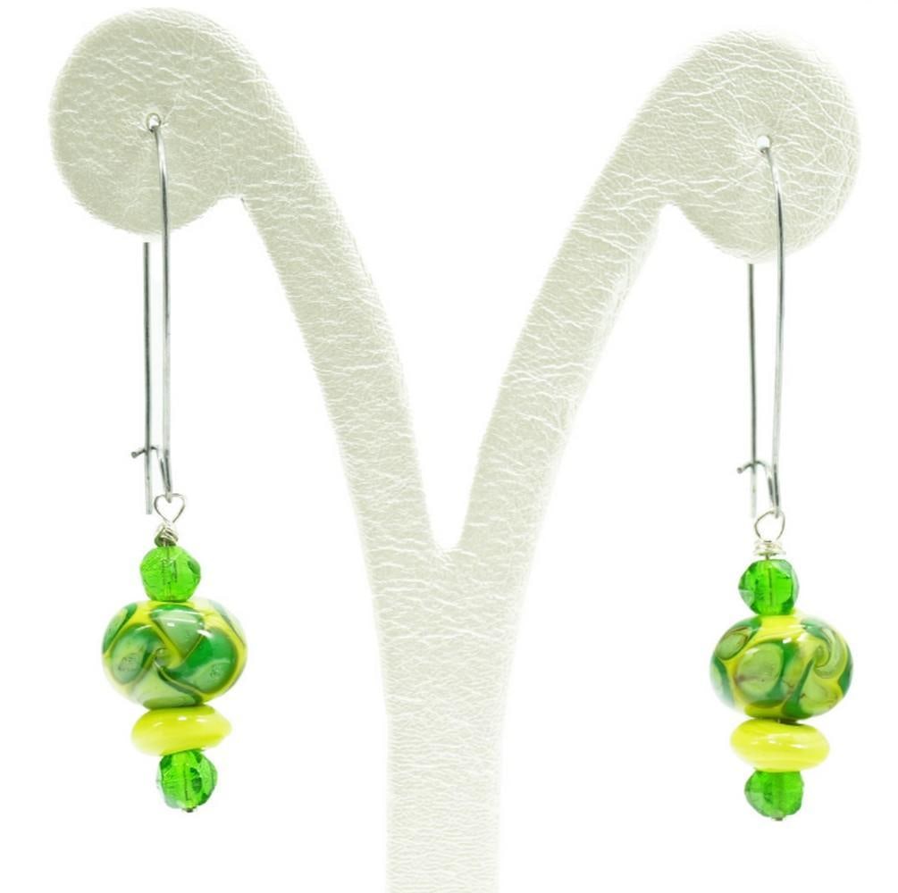 Colombia Earrings – Murano Glass Lampwork Design (1 of 3)