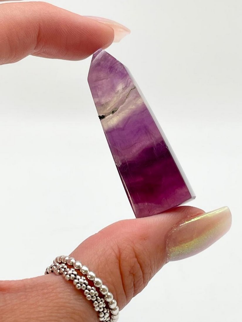 Rainbow Tower Fluorite Crystal 1PC - 3