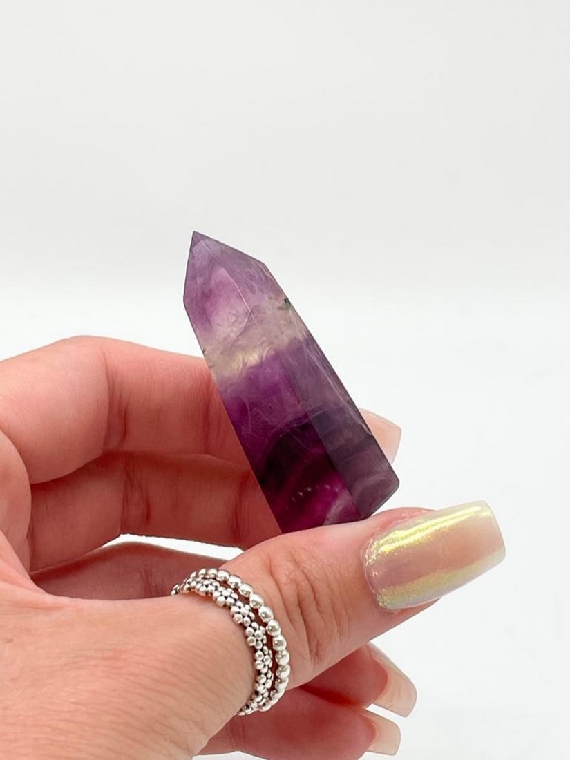 Rainbow Tower Fluorite Crystal 1PC - 4