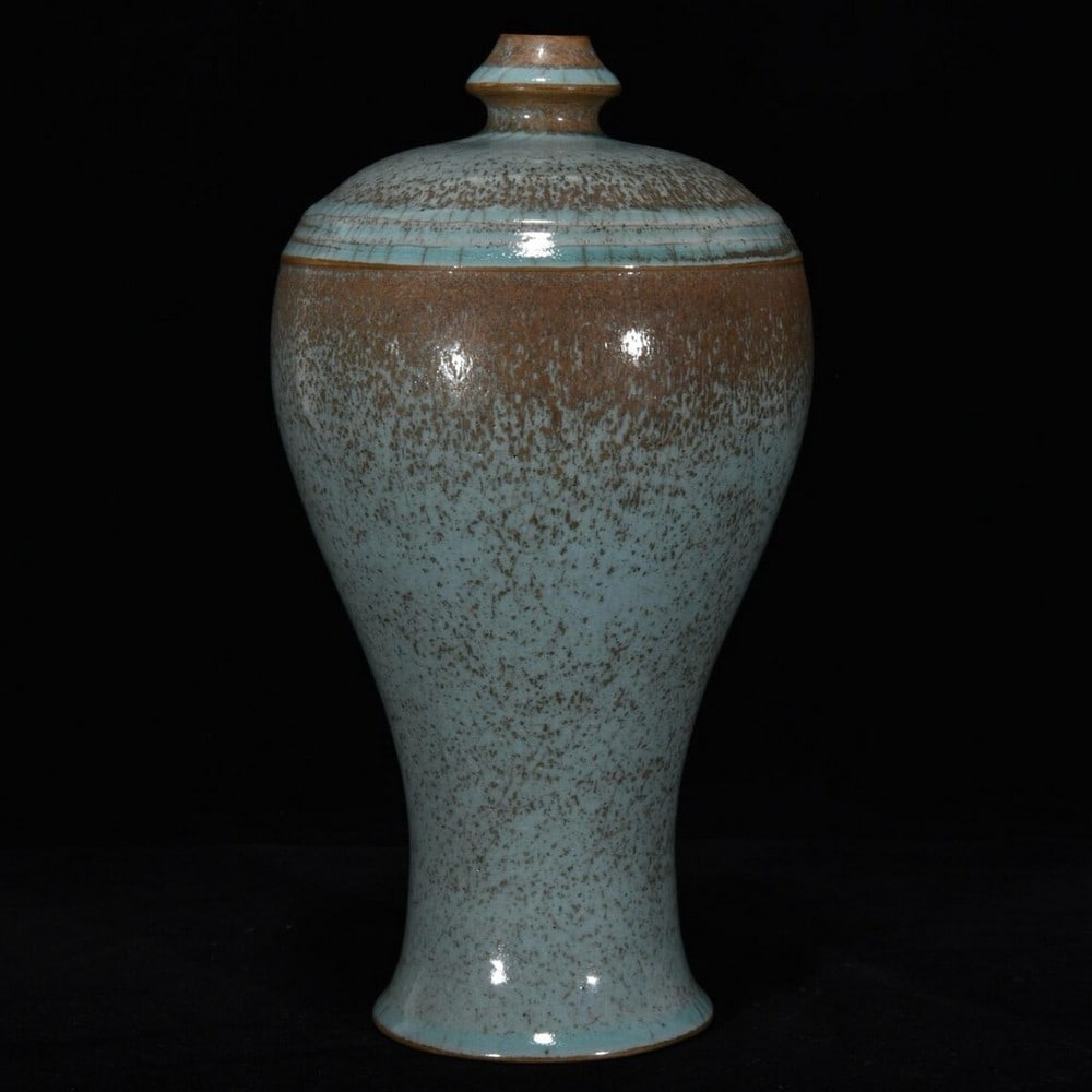 Chinese Style Ru Kiln Sky Blue Glazed Plum Vase (1 of 4)