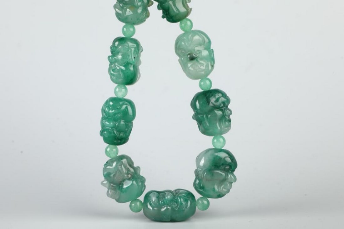 Timeless Elegance : Handcrafted Jade Bracelet - 7