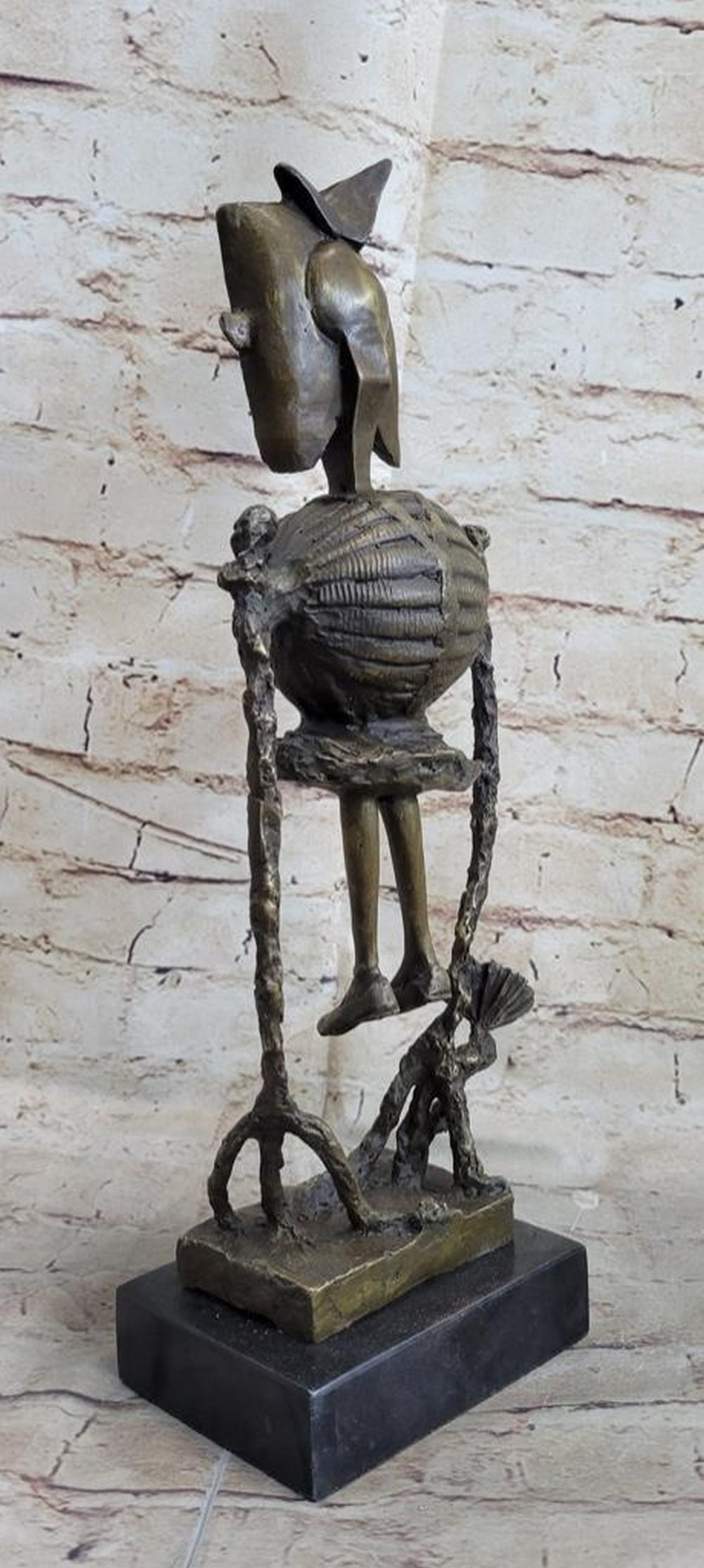 Robot Skeleton Bronze Statue Sculpture - 2