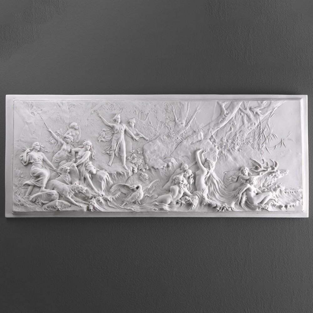 Diana the Huntress Carrara Marble Bas-Relief - (11.7lbs) (1 of 6)
