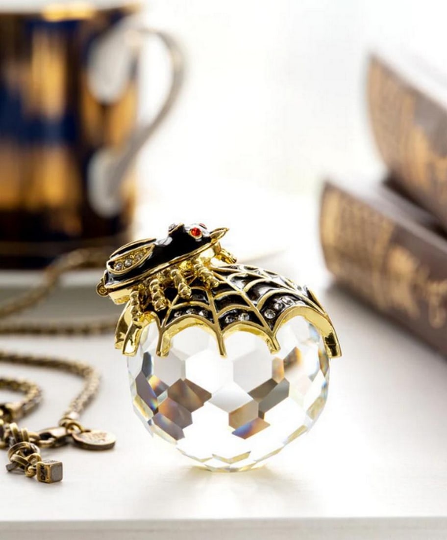 Crystal Web Spider Trinket Box - 5