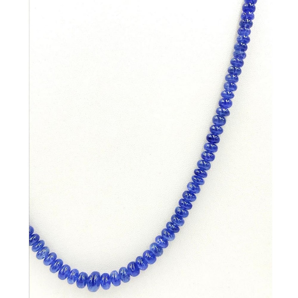 Blue Sapphire String Beads Necklace - 2