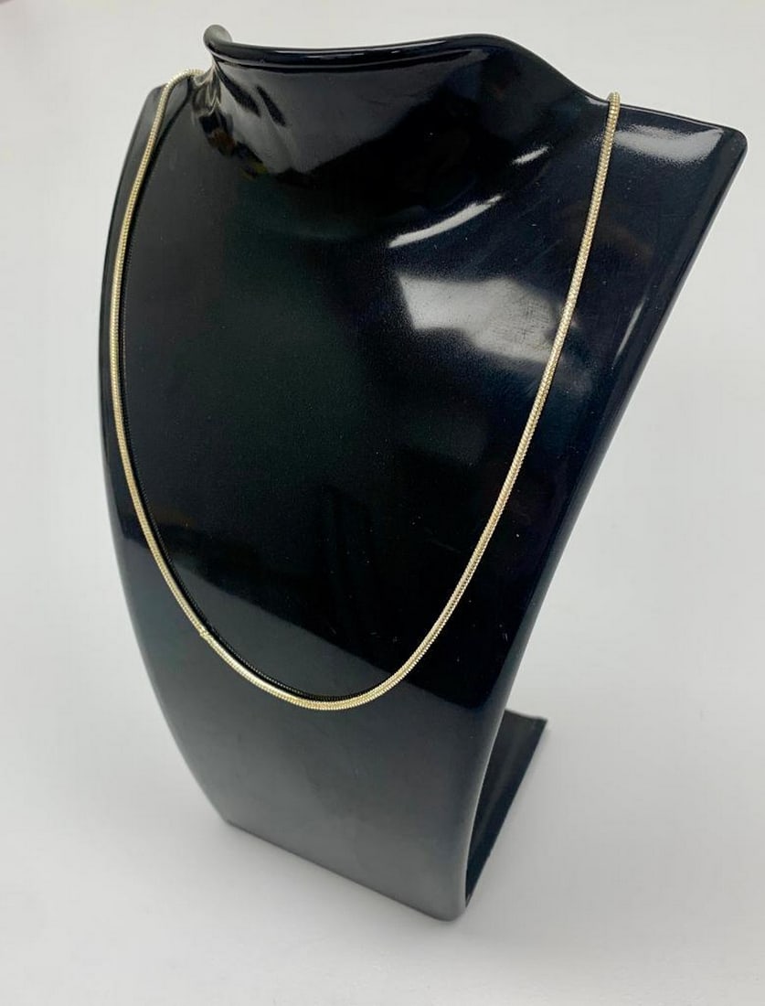 Ladies Sterling Silver Twisted Necklace (1 of 3)