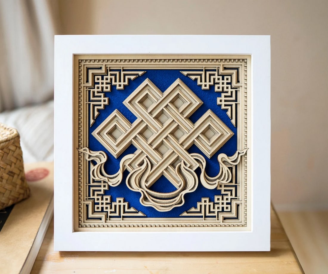 Blue Combs Multi-layer Laser Cut Wood Carving: Blue Combs Multi-layer Laser Cut Wood Carving This multi-layered wood art adds elegance and charm to any home. Designed with intricate details, it offers a captivating visual appeal. Perfect for decor