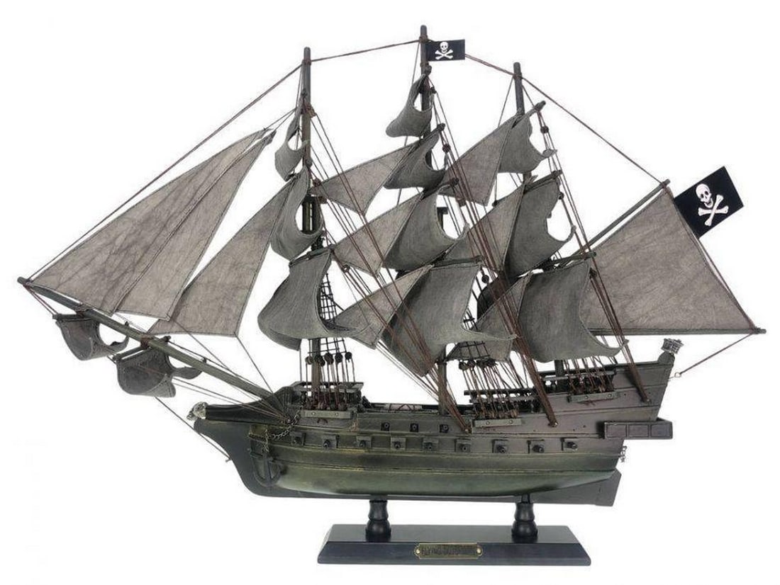 Wooden Flying Dutchman Limited Model Pirate Ship 26" (1 of 5)