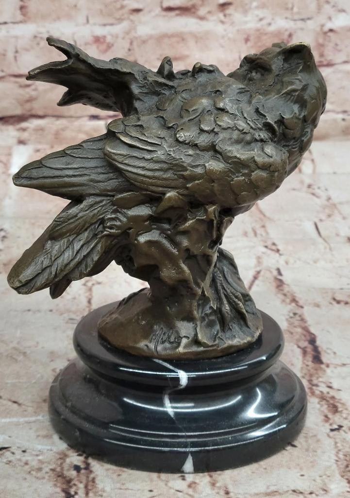 Owl Bronze Statue - 7'' x 7'' - 5