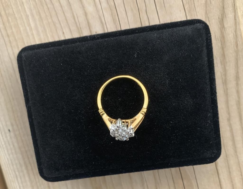 Royal Cluster Moissanite Ring - 4